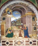 Cappella Baglioni, Pinturicchio, Zwiastowanie