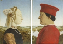 Portret Federico da Montefeltro i jego żony Battisty Sforza pędzla Piero della Francesca