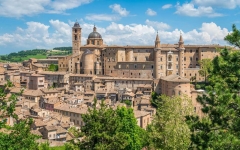 Cudowne Urbino z fasadą Pałacu Książęcego